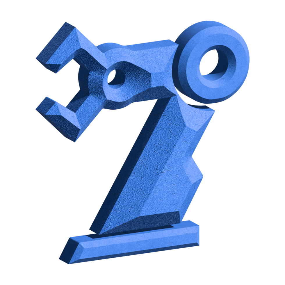 Arm-Roboter-Symbol 3d png