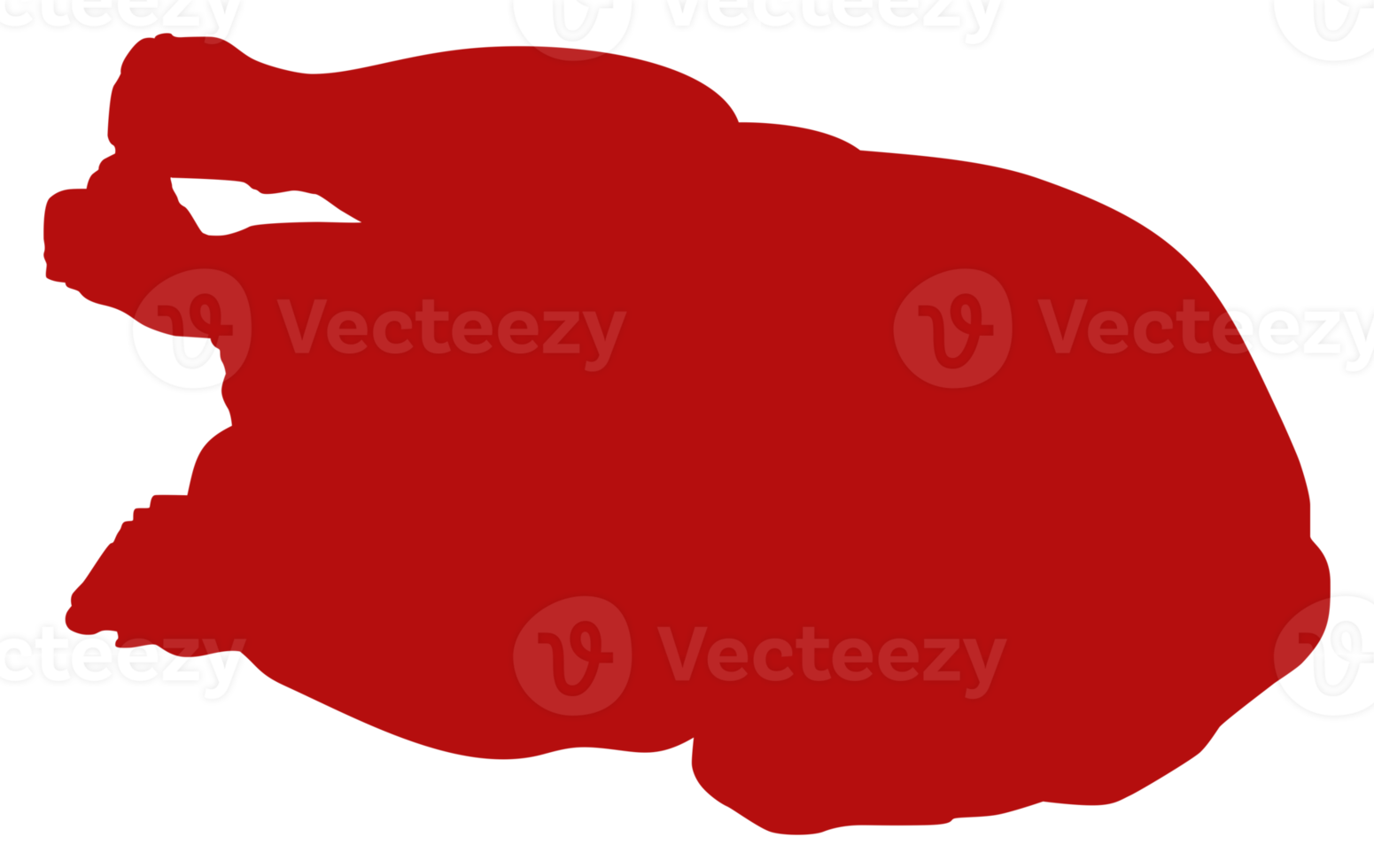 Silhouette of the Chicken Meat for Logo, Apps, Website, Pictogram, Art Illustration or Graphic Design Element. Format PNG