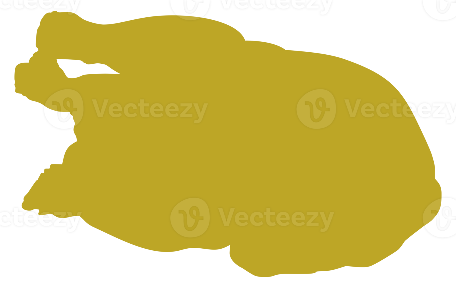 Silhouette of the Chicken Meat for Logo, Apps, Website, Pictogram, Art Illustration or Graphic Design Element. Format PNG