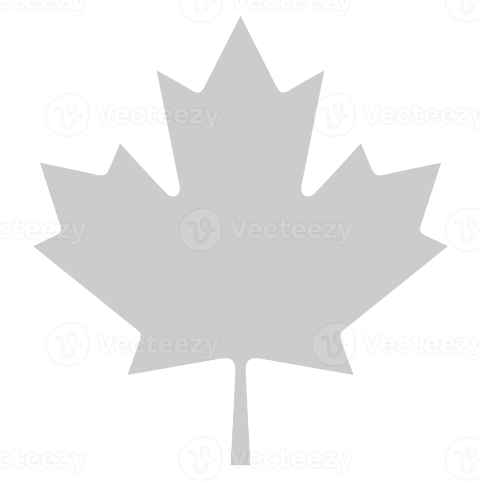 Maple Leaf Icon Symbol for Pictogram, Website, Apps, Art Illustration, or Graphic Design Element. Format PNG