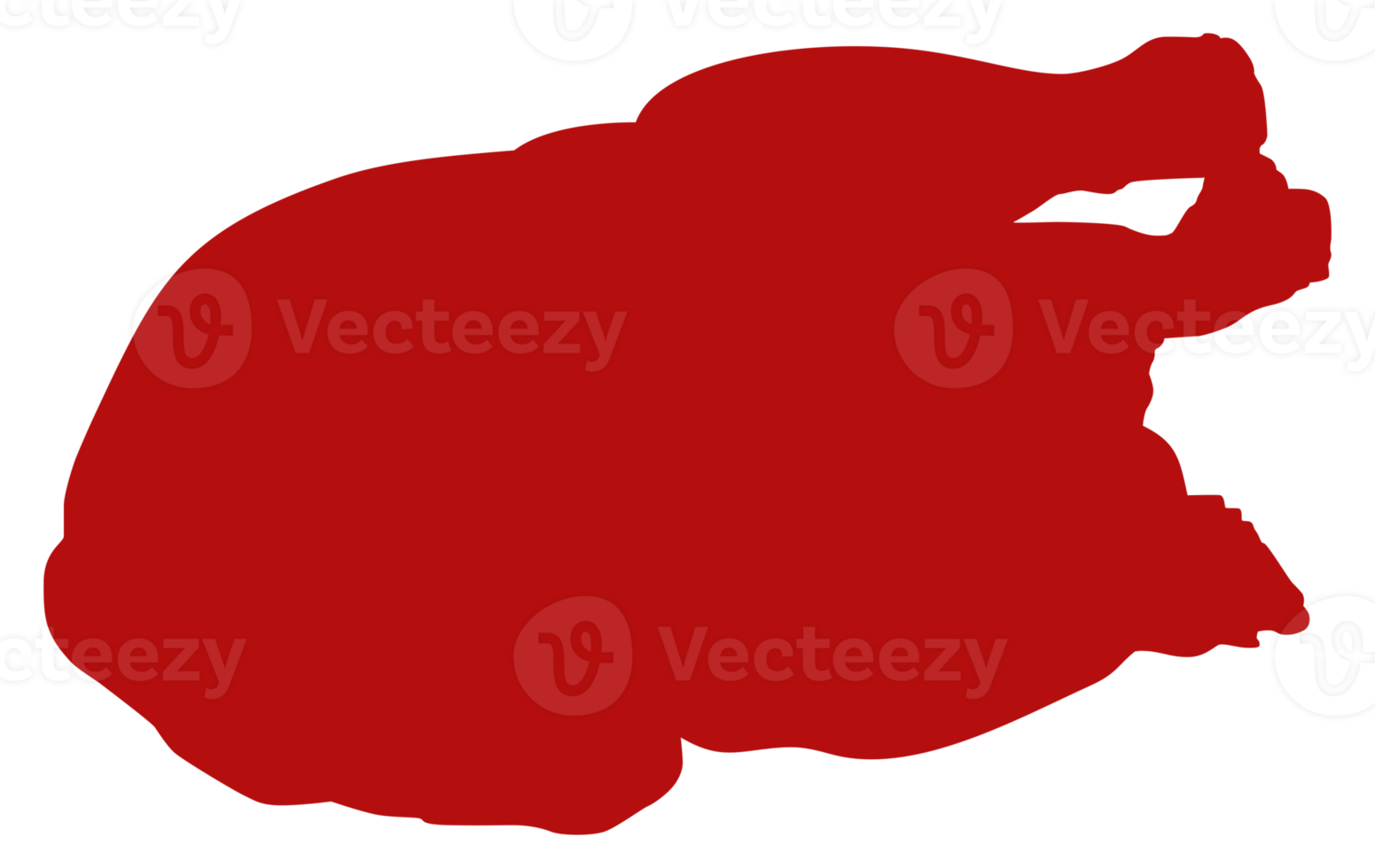 Silhouette of the Chicken Meat for Logo, Apps, Website, Pictogram, Art Illustration or Graphic Design Element. Format PNG