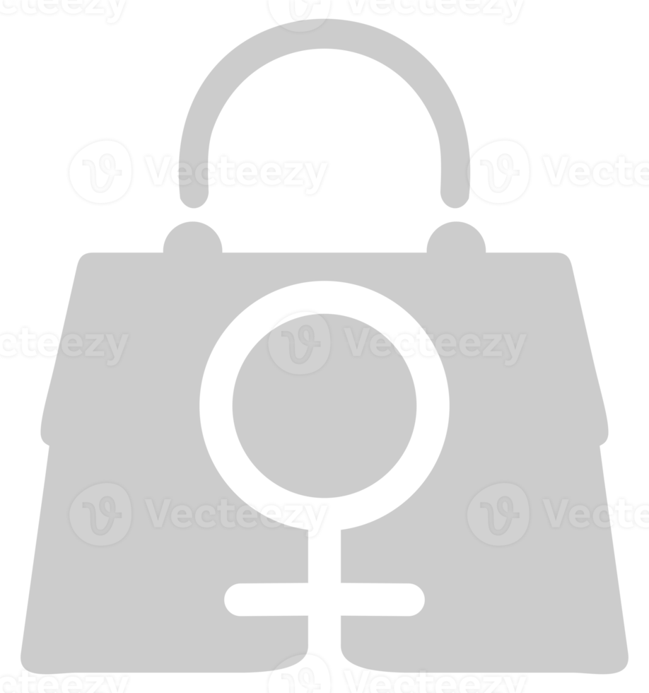 Female Bag or Woman Bag Icon Symbol for Logo, Pictogram, Art Illustration, Apps or Graphic Design Element. Format PNG