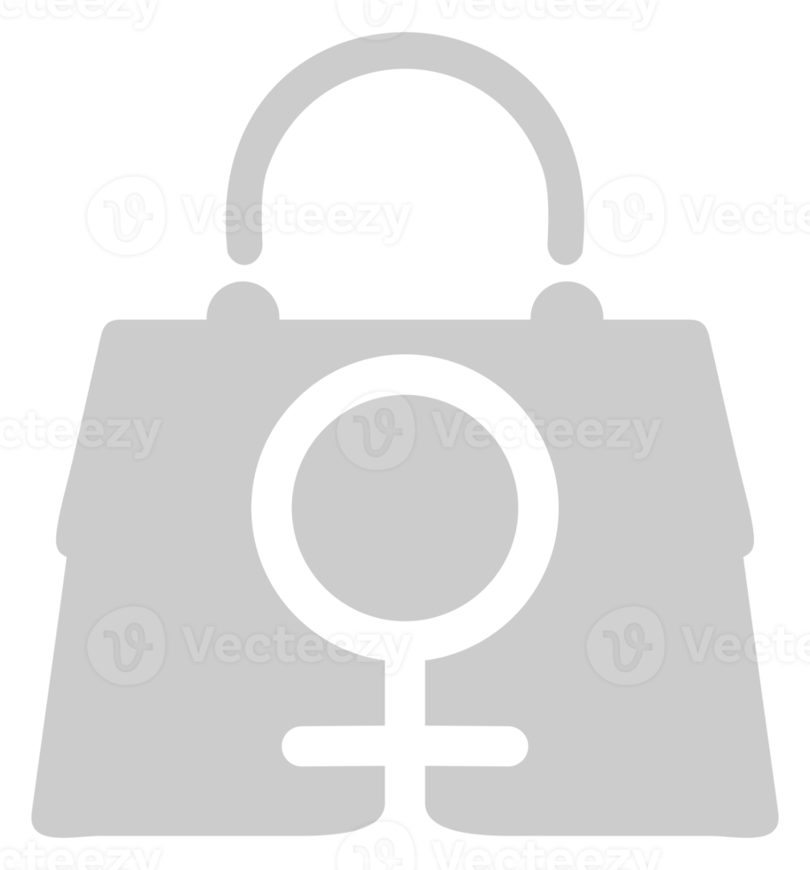 Female Bag or Woman Bag Icon Symbol for Logo, Pictogram, Art Illustration, Apps or Graphic Design Element. Format PNG