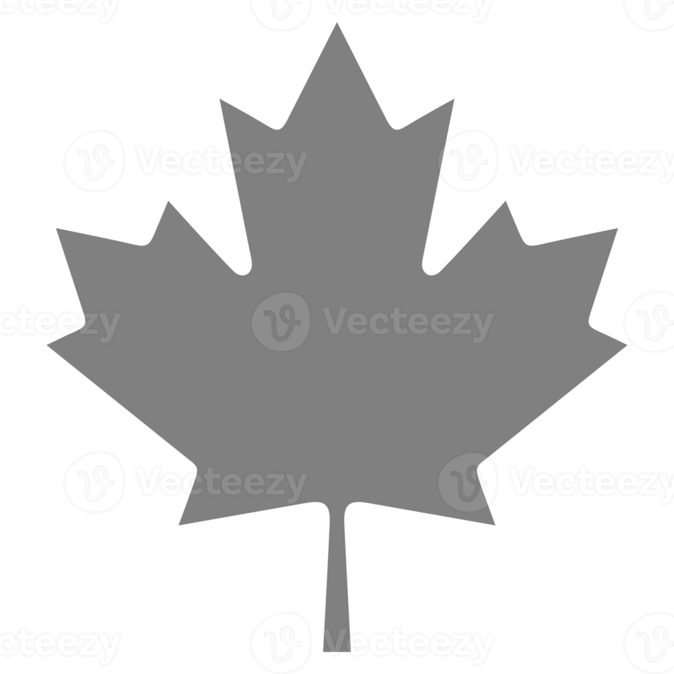 Maple Leaf Icon Symbol for Pictogram, Website, Apps, Art Illustration, or Graphic Design Element. Format PNG