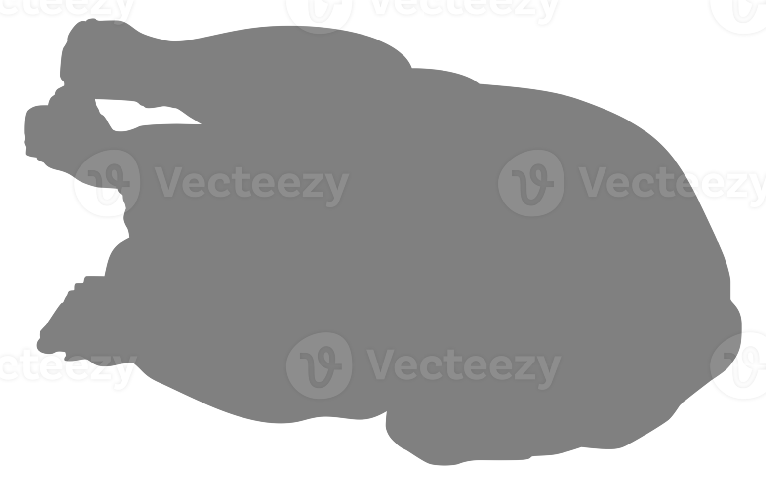 Silhouette of the Chicken Meat for Logo, Apps, Website, Pictogram, Art Illustration or Graphic Design Element. Format PNG