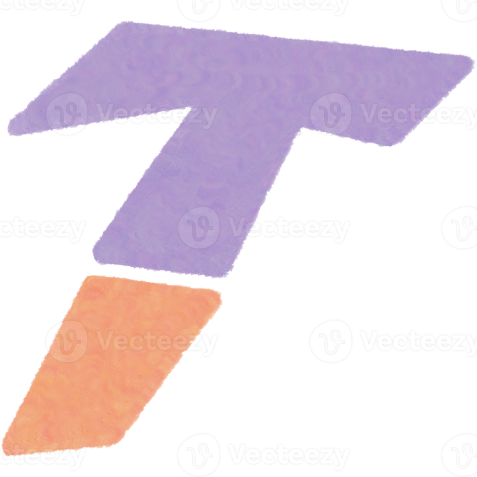 Hand Drawn Letter T png