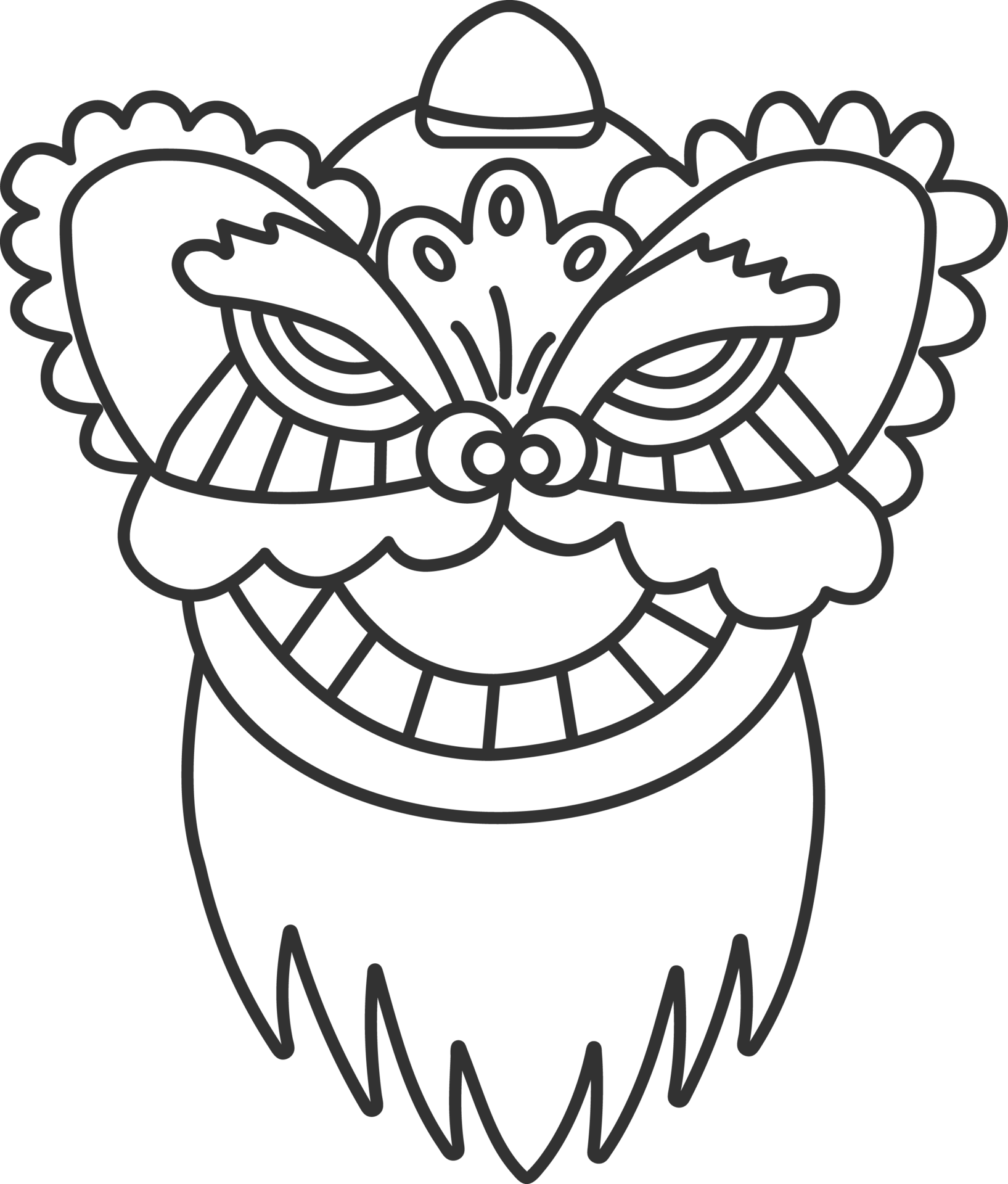 Chinese dragon icon chinese new year Black line icon 17339571 PNG Chinese dragon icon chinese new year Black line icon 17339571 PNG