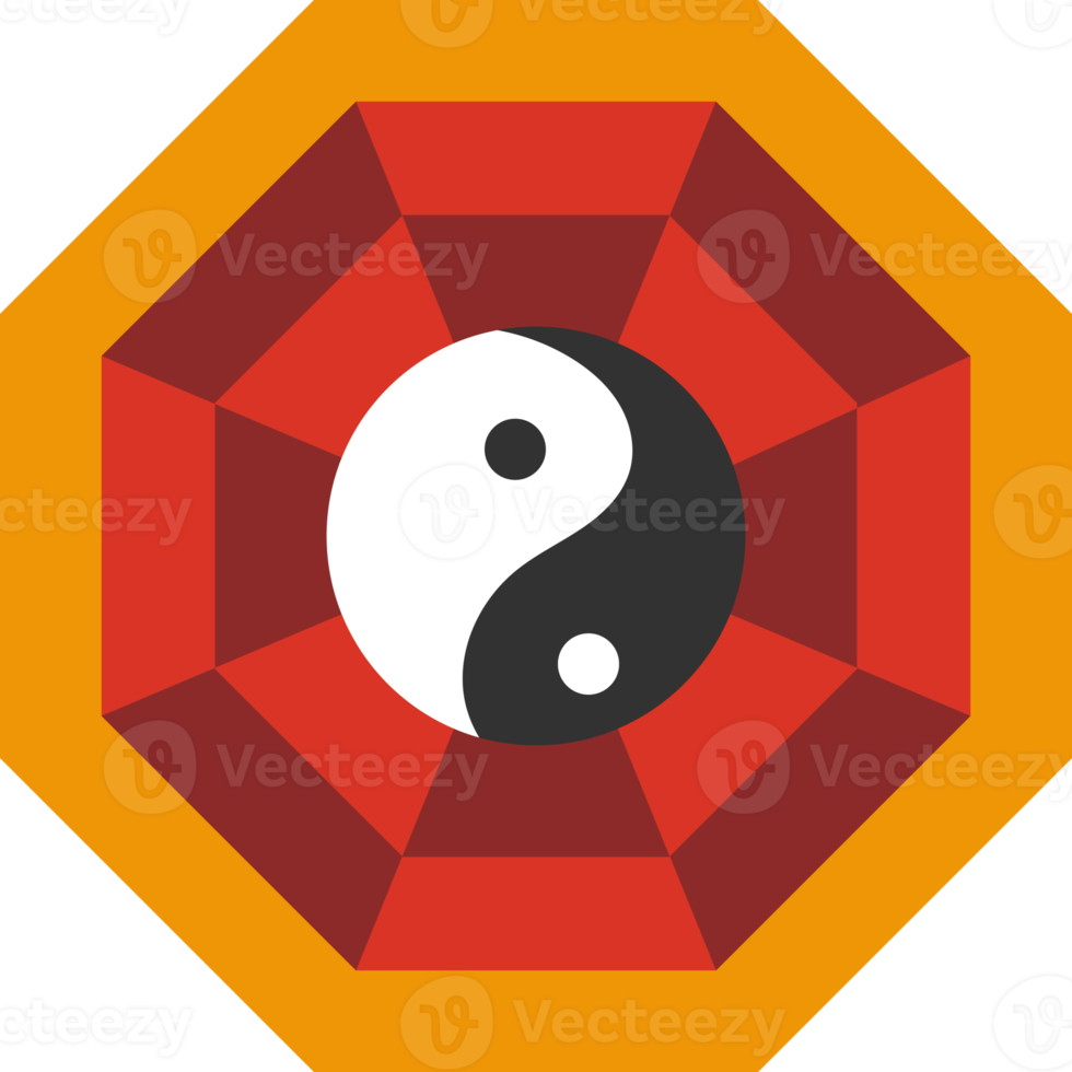 yin yang, Chinese nieuw jaar festival. png