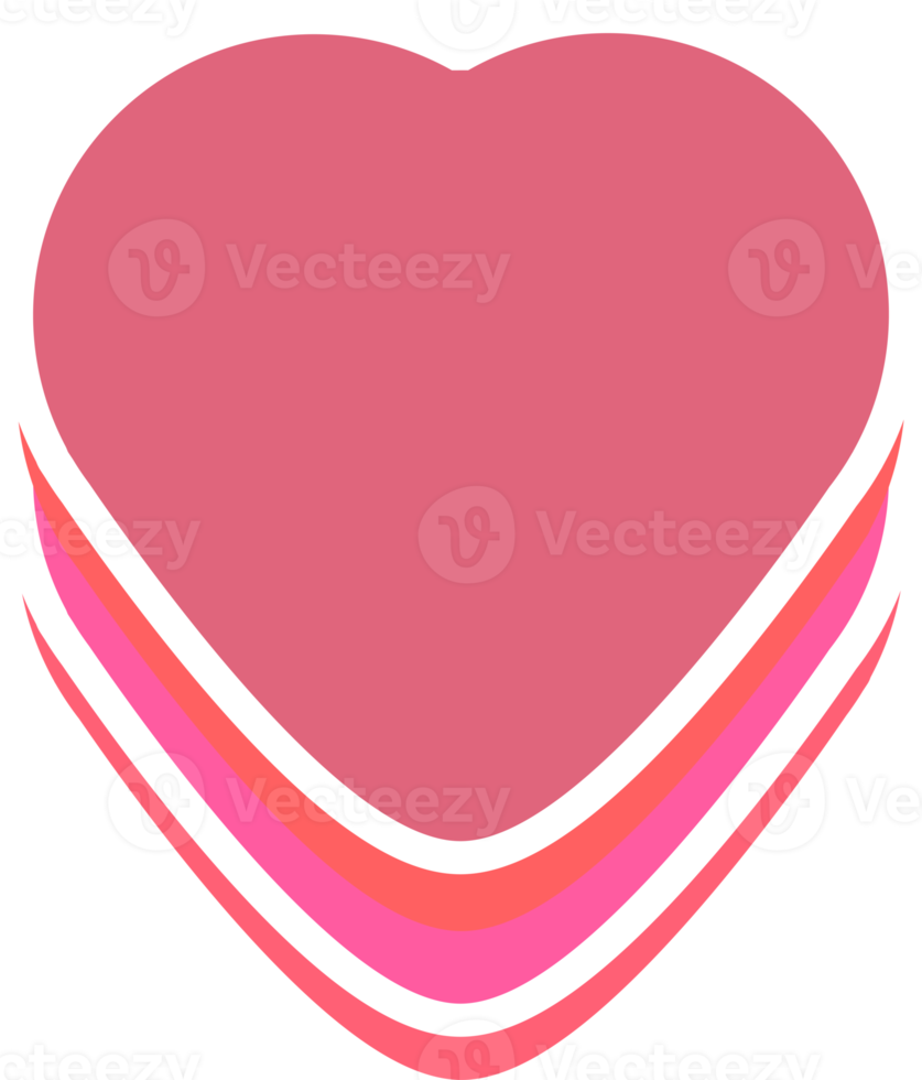 aesthetics cute heart shape sticker decoration png