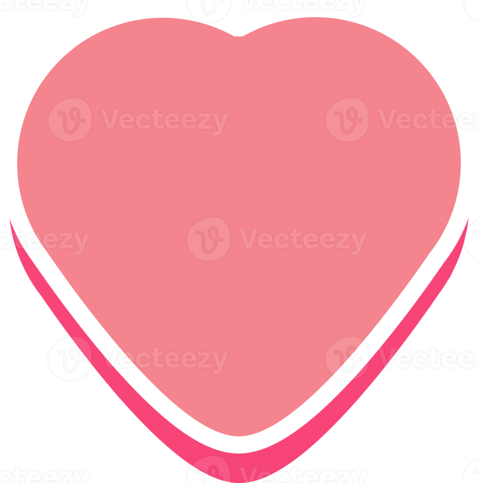 aesthetics cute heart shape sticker decoration png