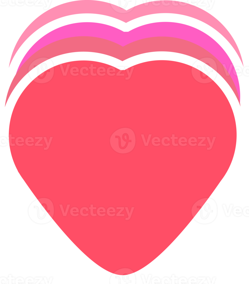 aesthetics cute heart shape sticker decoration png