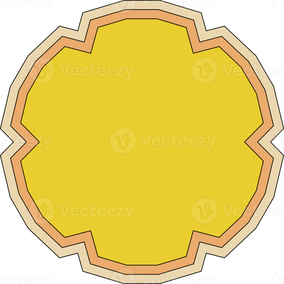 retro groovy funky flat sticker decoration png