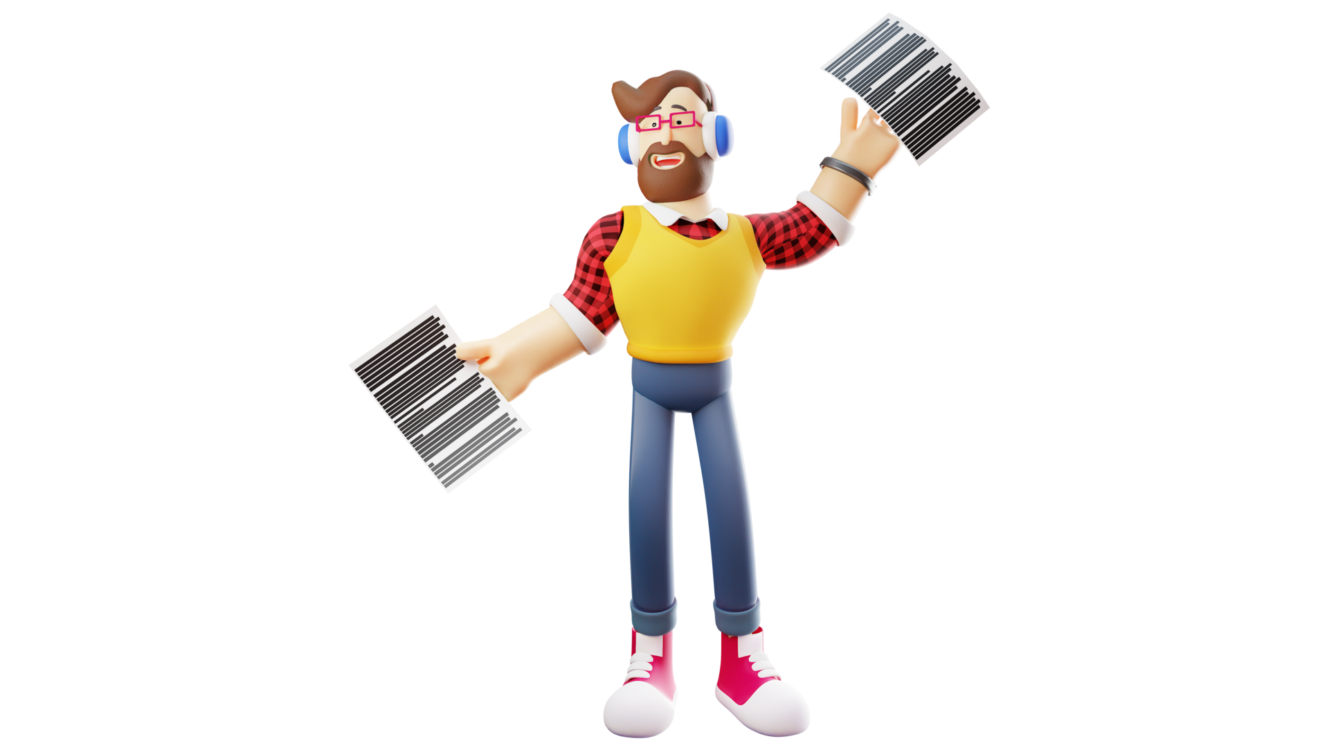 Free 3D illustration. Smart young man 3D Cartoon Character. Handsome young man smiling sweetly. Smart young man looks happy showing his two worksheets. 3D Cartoon Character 17339909 PNG with Transparent Background Free 3D illustration. Smart young man 3D Cartoon Character. Handsome young man smiling sweetly. Smart young man looks happy showing his two worksheets. 3D Cartoon Character 17339909 PNG with Transparent Background