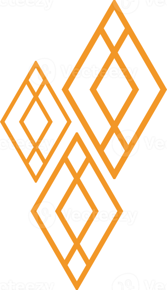 modernes geometrisches sechseckiges formdesign png