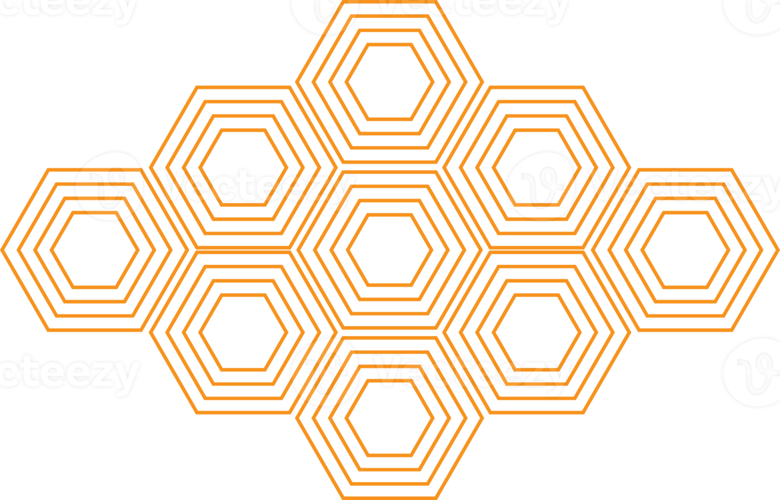 modern geometric hexagonal shape design 17339981 PNG
