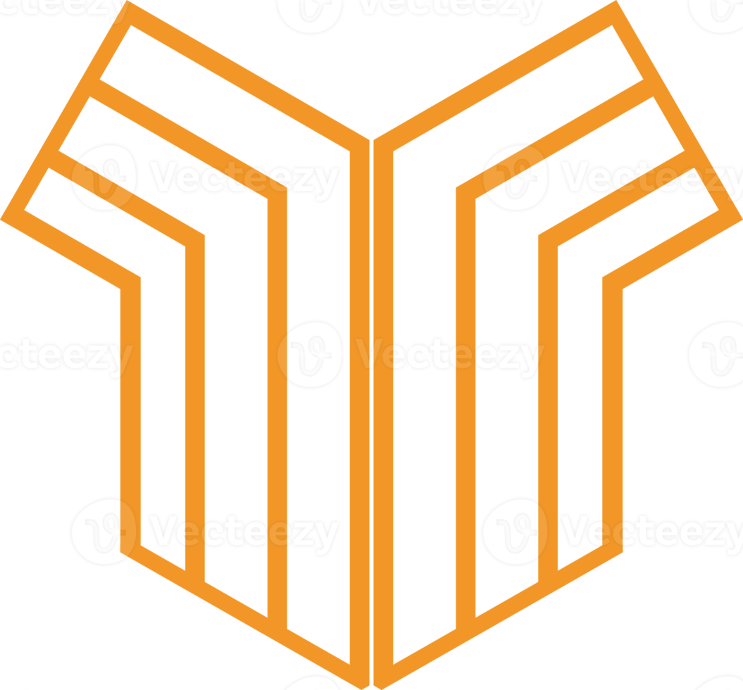 design geométrico moderno de forma hexagonal png