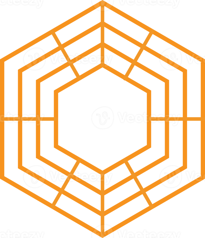 conception de forme hexagonale géométrique moderne png