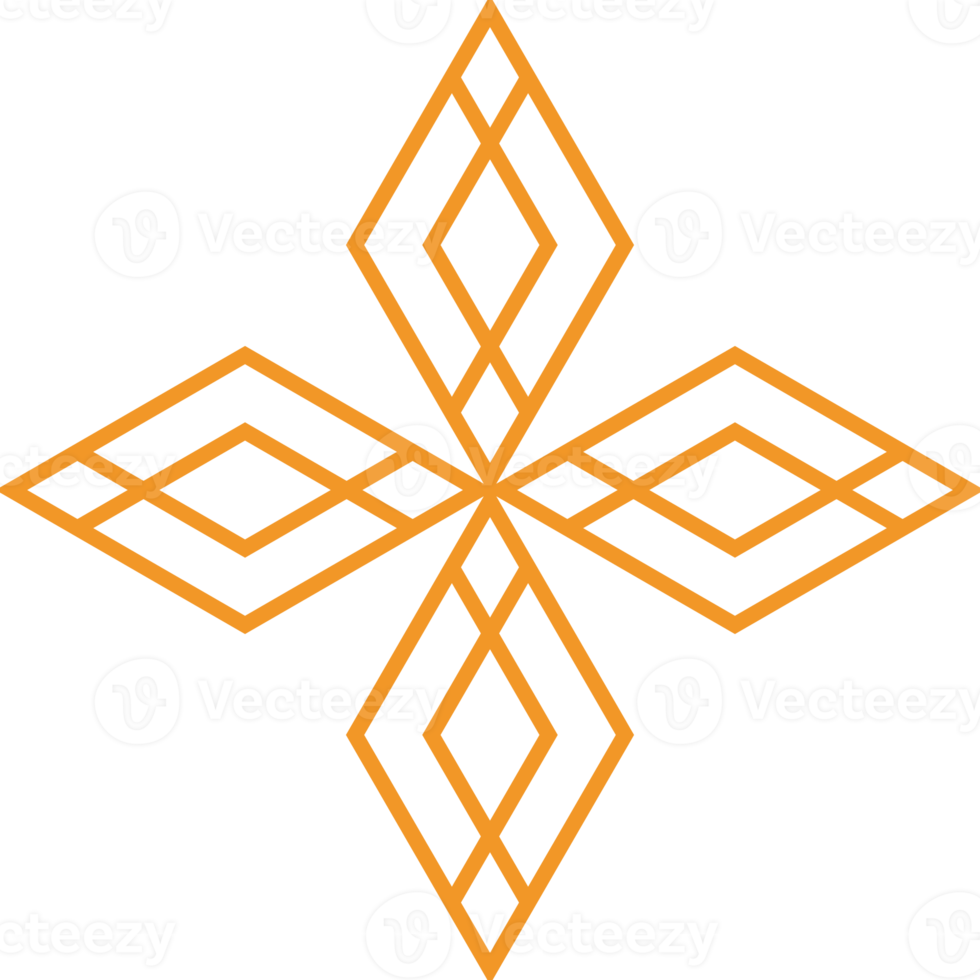 modern geometric hexagonal shape design png