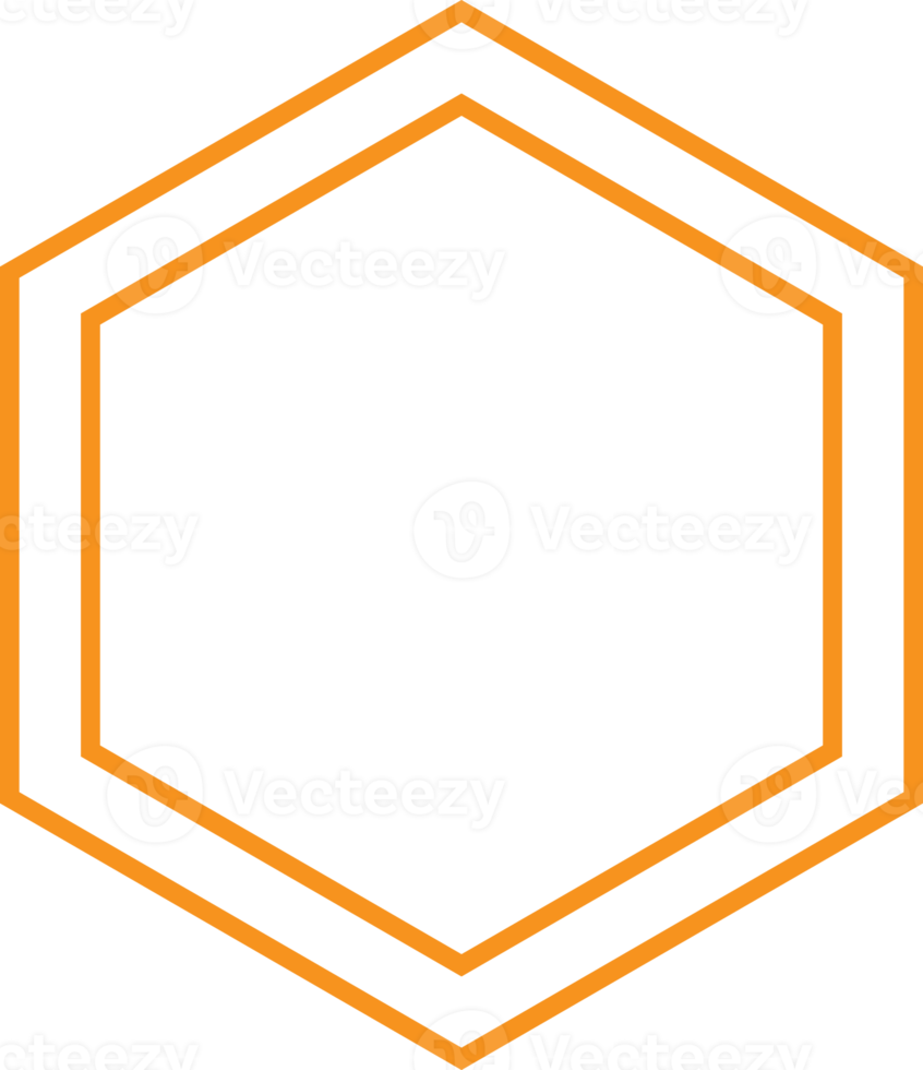 conception de forme hexagonale géométrique moderne png