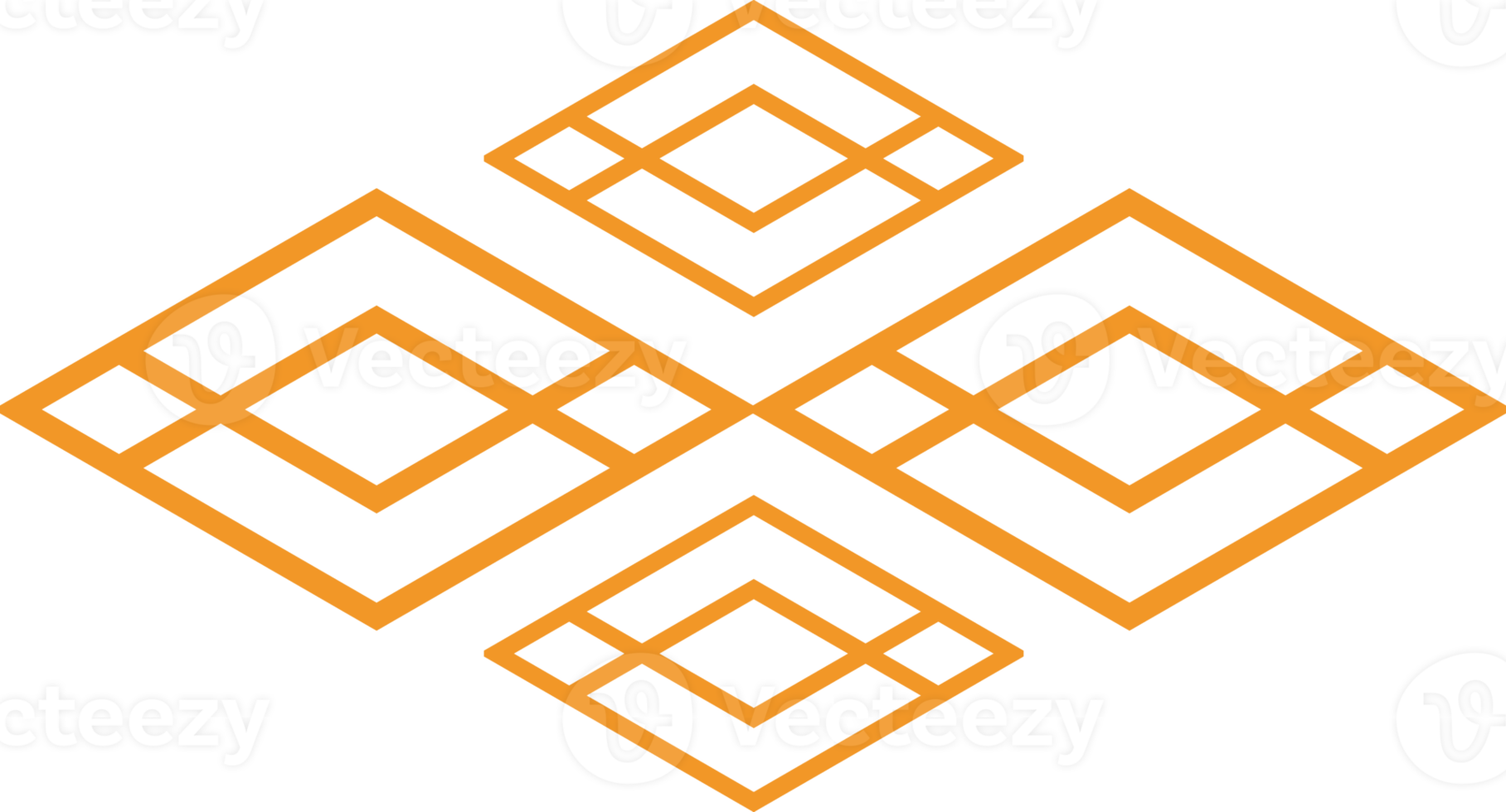 design geométrico moderno de forma hexagonal png