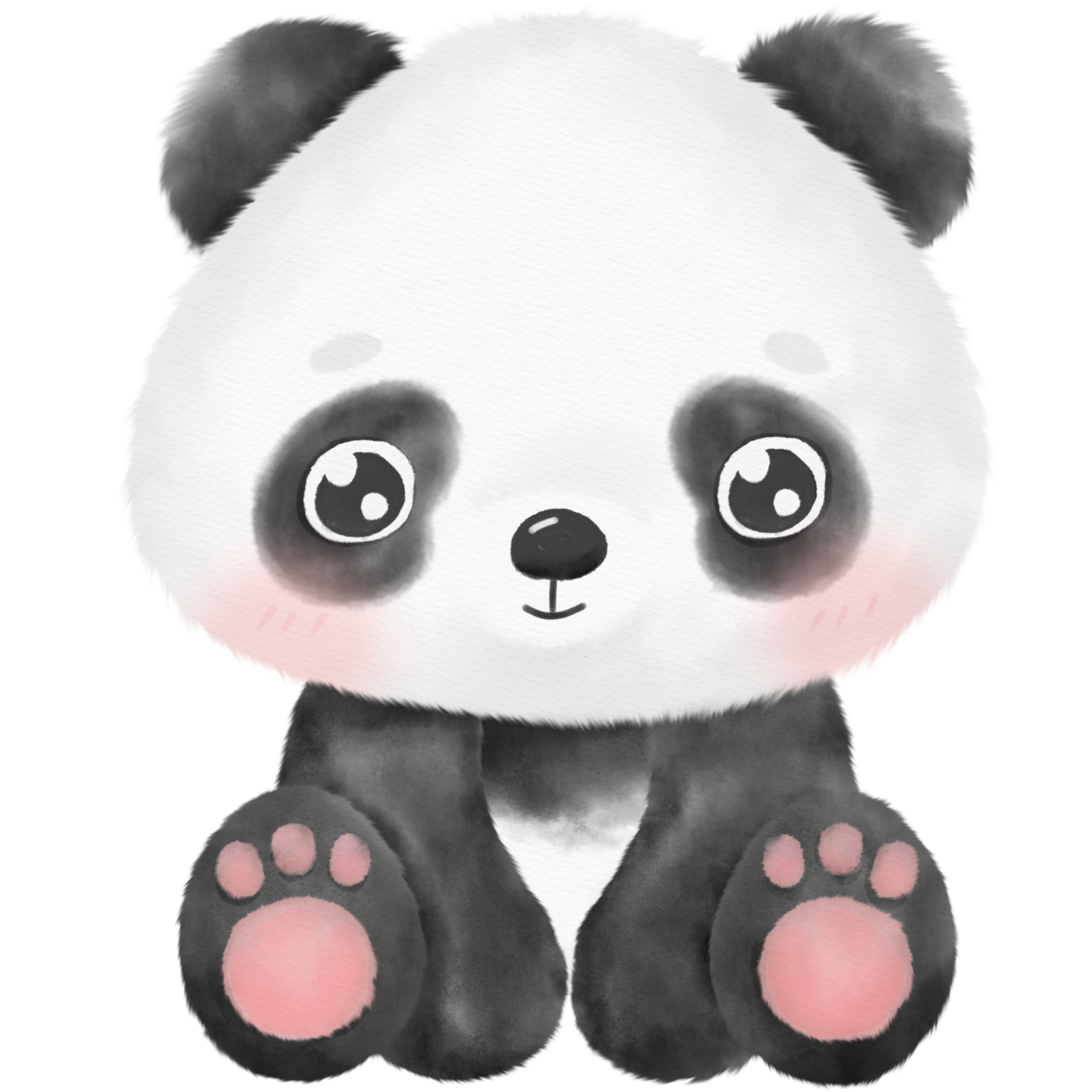 desenho de panda em aquarela 16547980 PNG