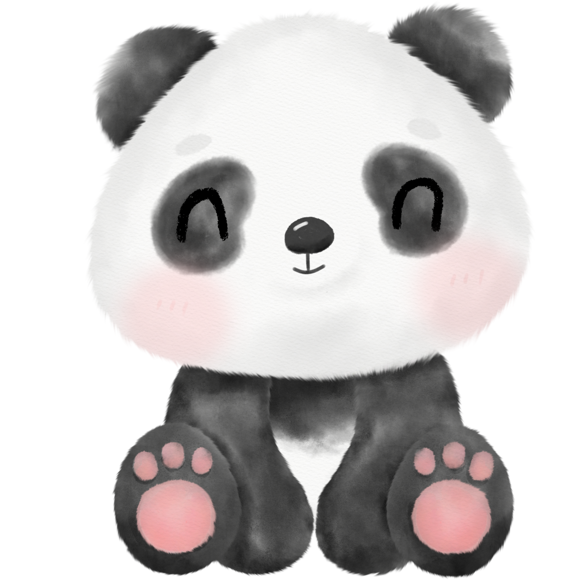 Cute Panda Watercolor illustration 17340098 PNG