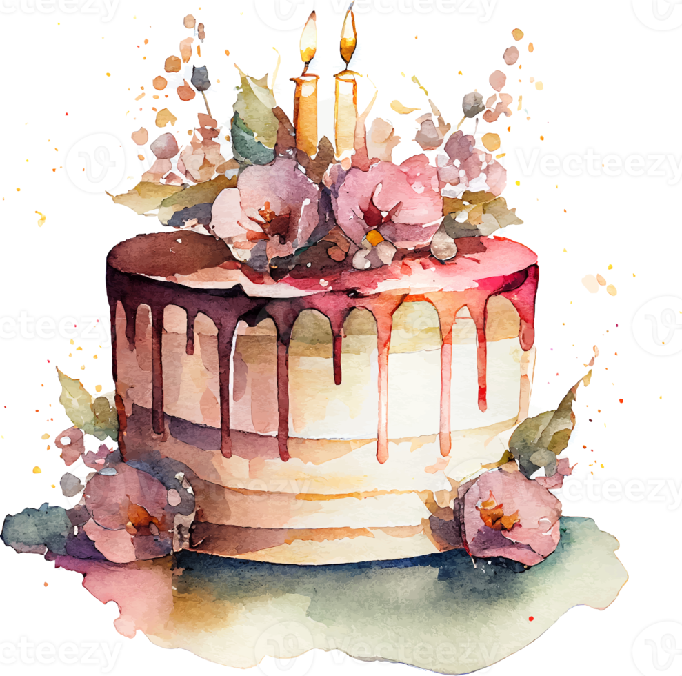Vela Feliz Cumpleaños Acuarela 1 PNG ,dibujos Acuarela, Color, Vistoso PNG  y Vector para Descargar Gratis