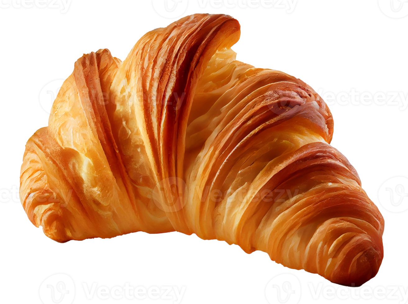 frisch gekochtes gelbes Croissant. png