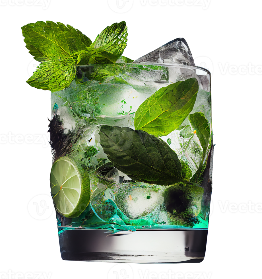 Green Mojito with lime. png