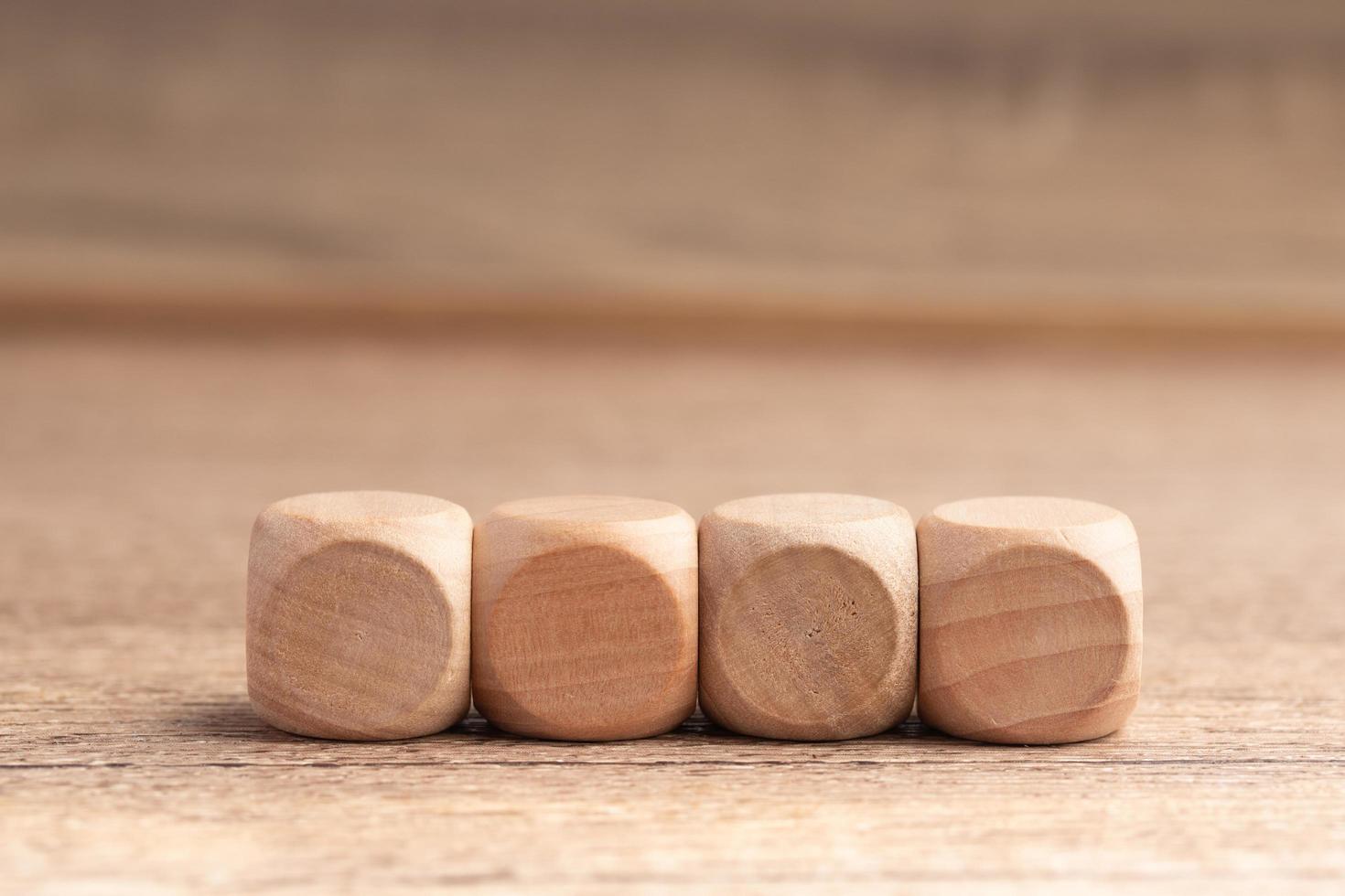 wooden blocks,on a brown background, Group of blank wooden blocks, cubes copy space for business text background such as idea, goal, plan concept photo