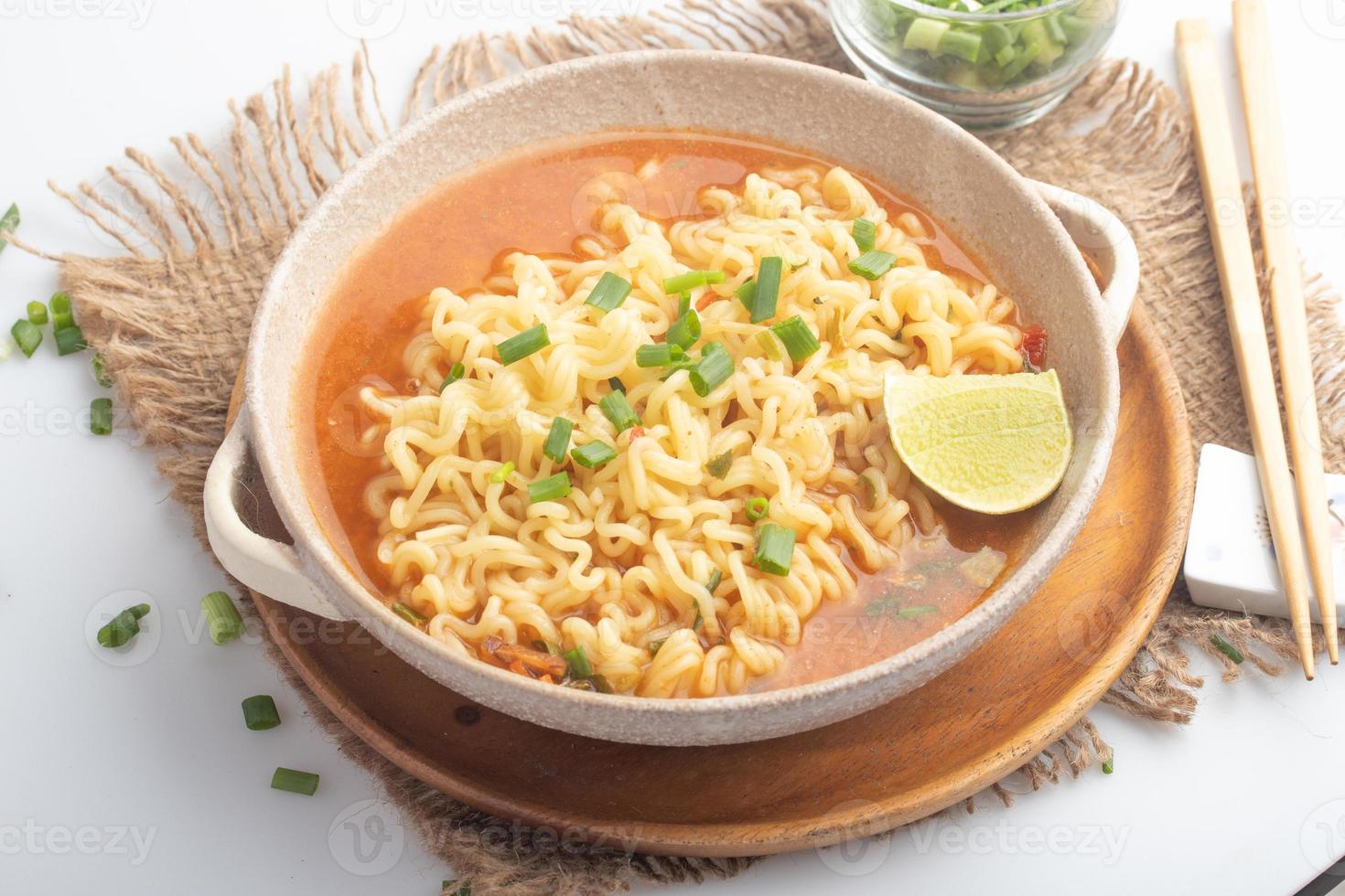 Spicy Korean instant noodles in a cup 17340934 Stock Photo at Vecteezy