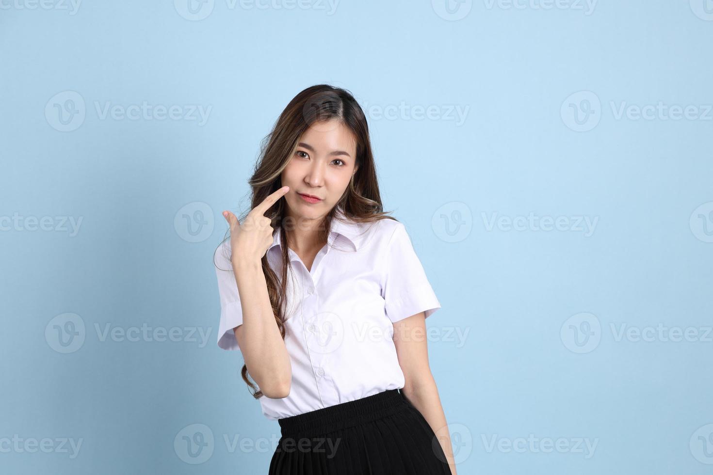 Girl in Student Uniform photo