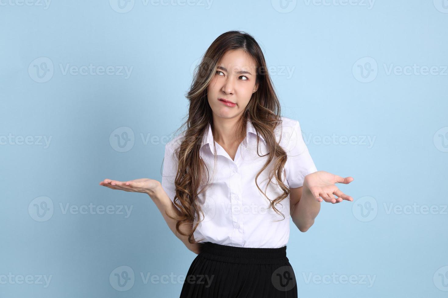 Girl in Student Uniform photo