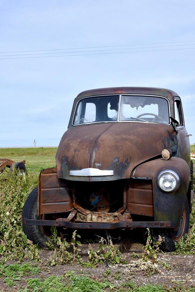 an old truck cab photo