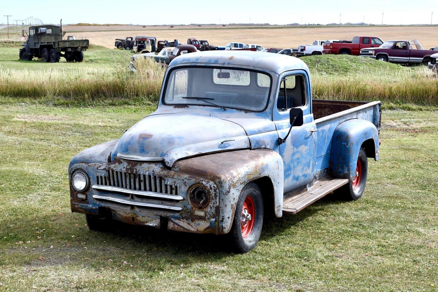 rusty old farm truck photo