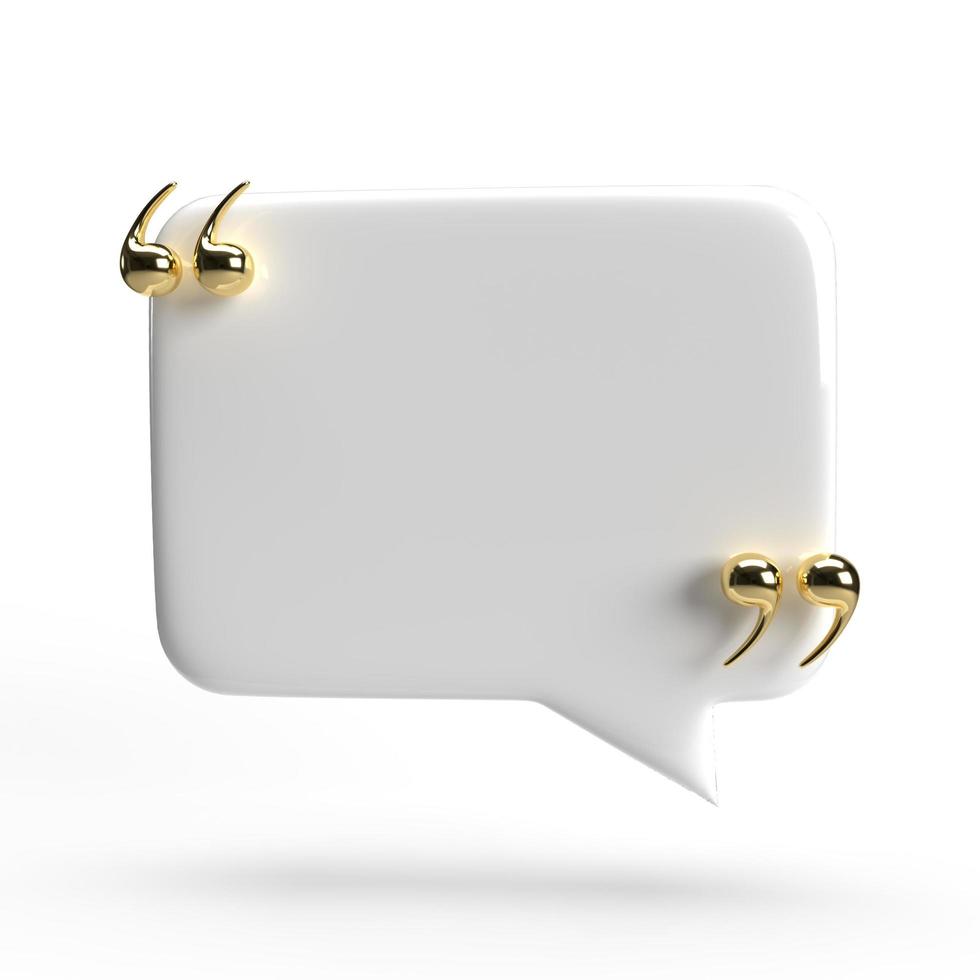 speech bubble 3D render minimal concept photo