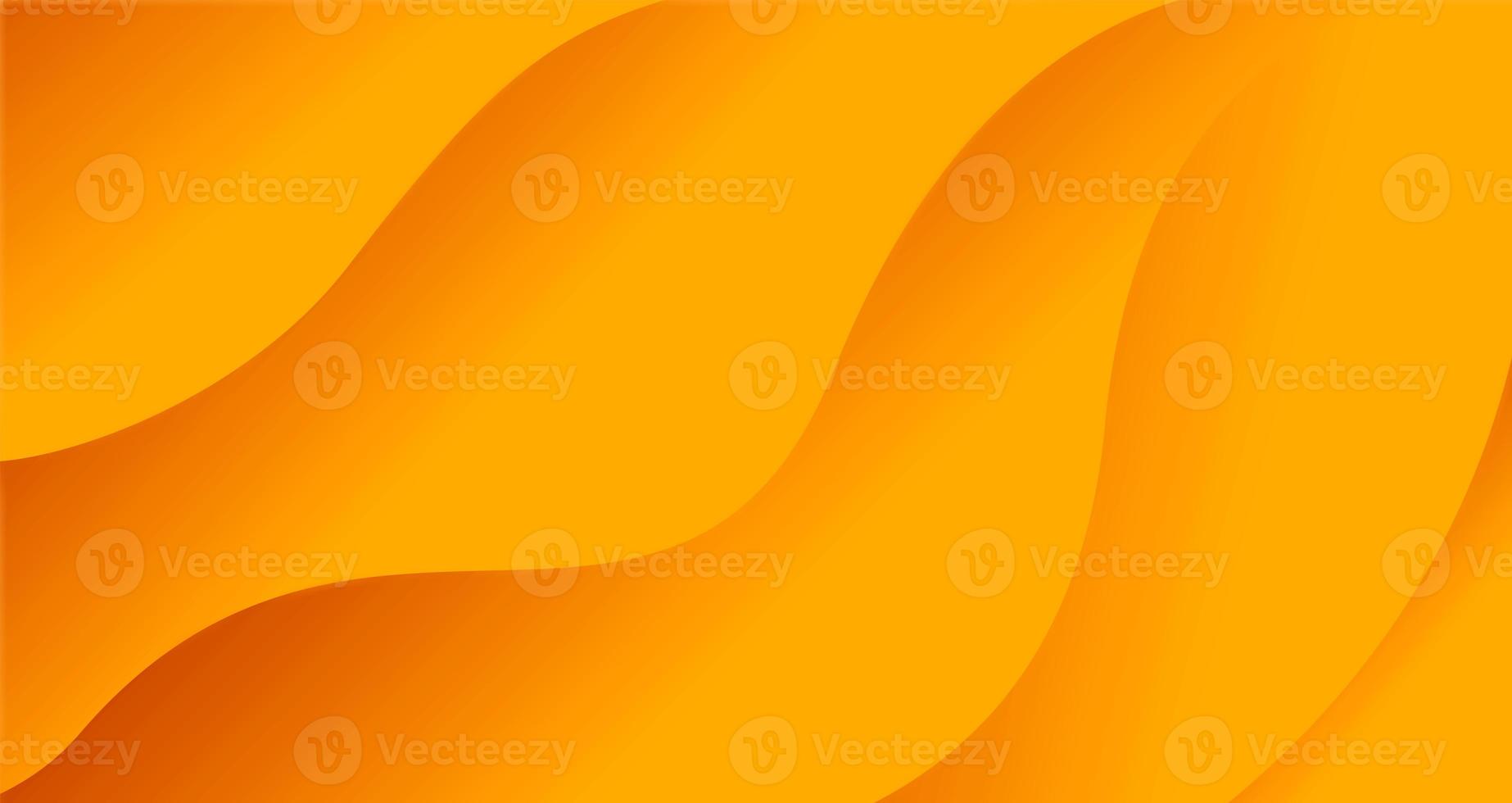 Orange Wave Flow Modern Vibrant Abstract Background photo