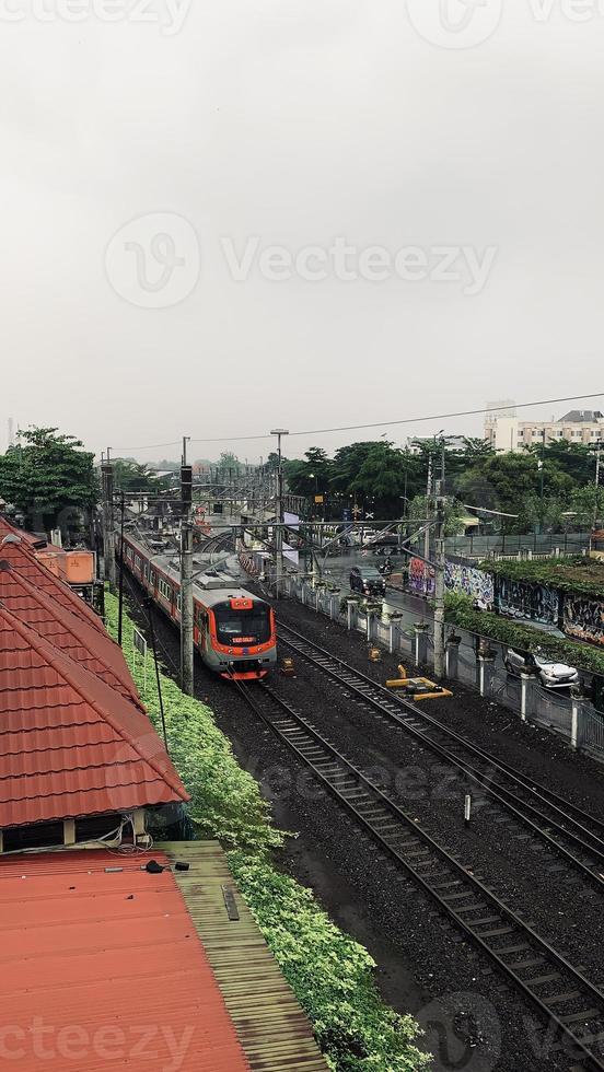 Electric train of Indonesia's photo