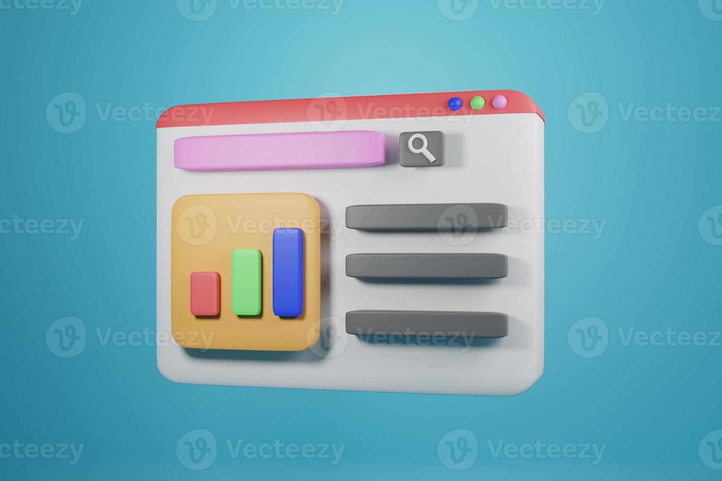 3D Web Landing Page photo