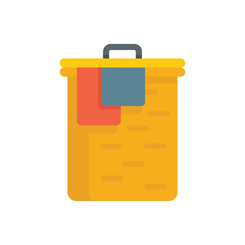 Softener clothes box icon, flat style vector