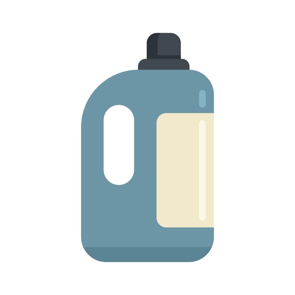 icono de botella de líquido suavizante, estilo plano vector