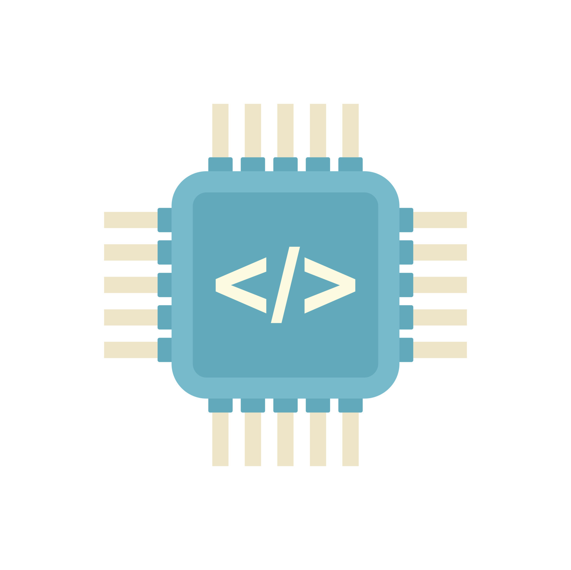 Programming processor icon flat vector. Arduino software 17343838 ...