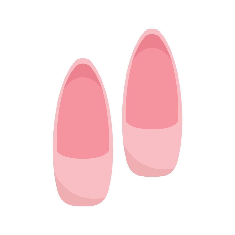 Ballerina shoes icon flat vector. Ballet dance girl vector