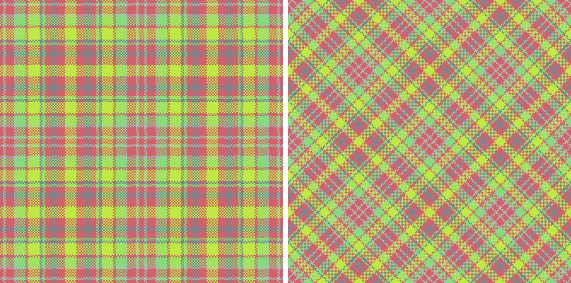 Check plaid fabric. Pattern vector seamless. Tartan textile texture background.