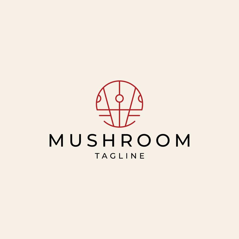 Mushroom logo icon design template vector