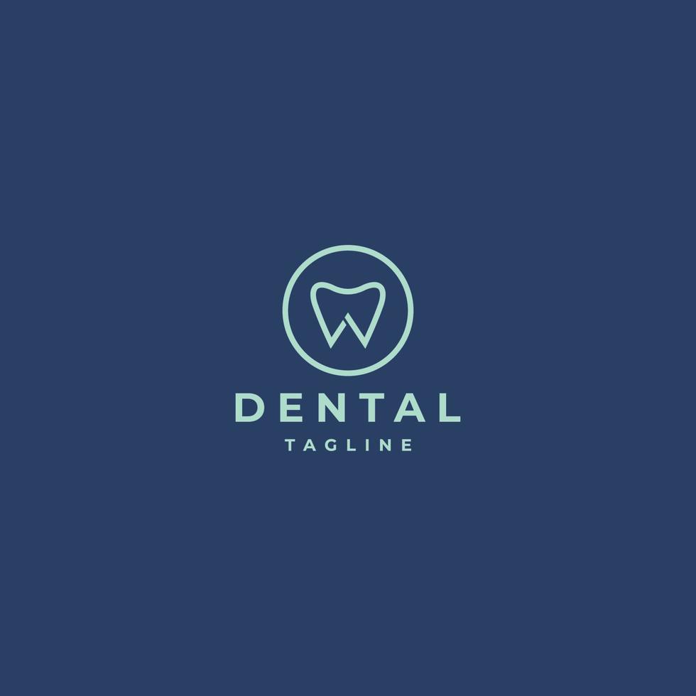 Dental logo icon design template vector