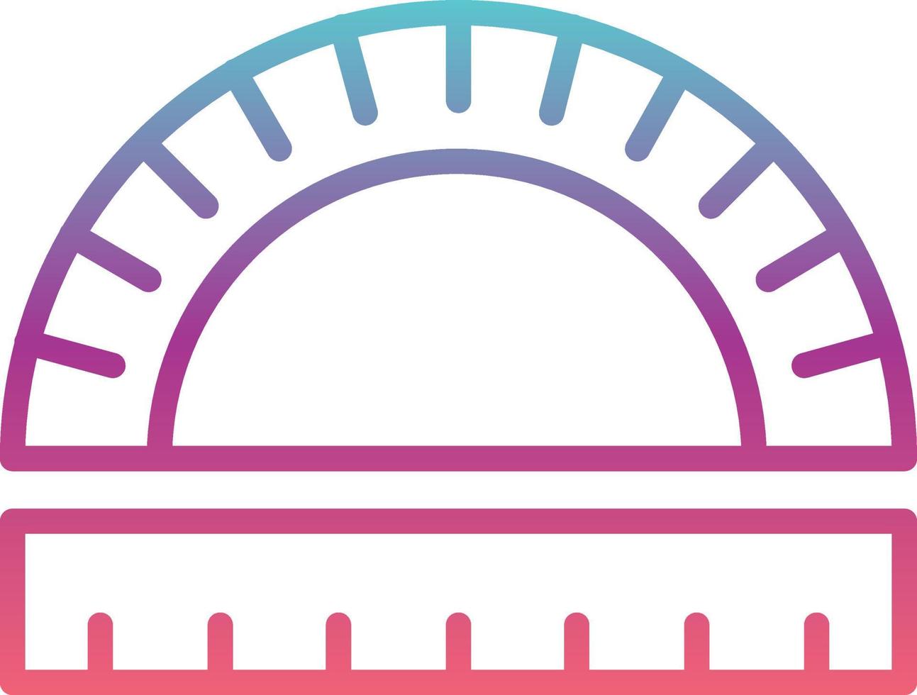 Protractor Vector Icon