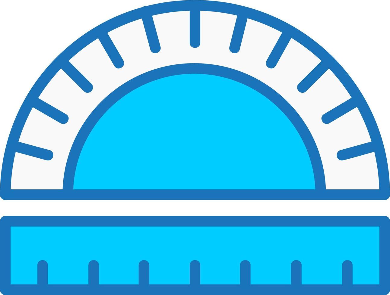 Protractor Vector Icon