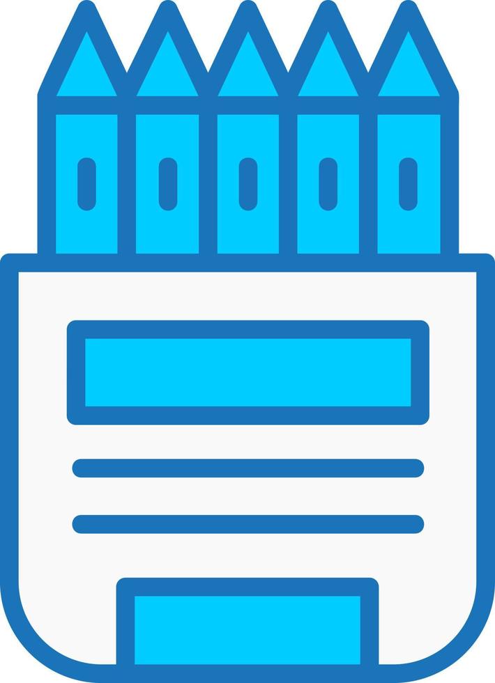 Color Pencils Vector Icon