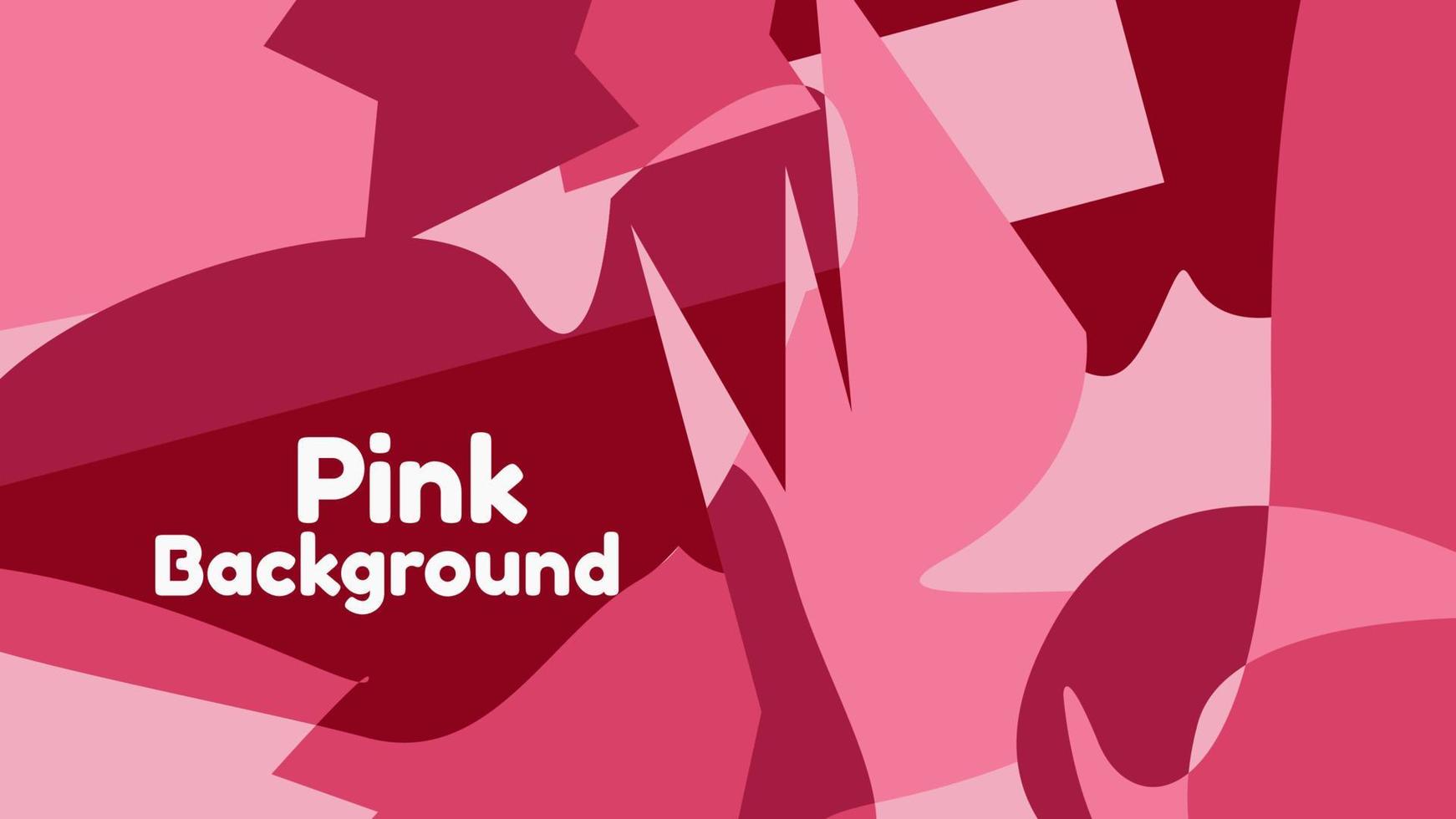 fondo geométrico abstracto con color rosa para presentación vector